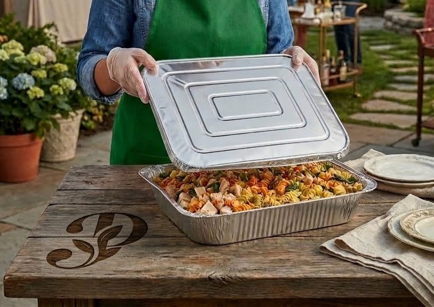 Aluminum Foil Tray Half Size Lid
