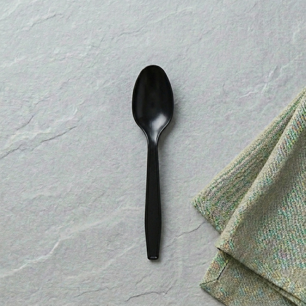 Cutlery Spoons BLACK Heavy Duty