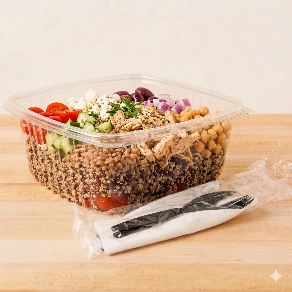 64oz Deli Hinged Containers