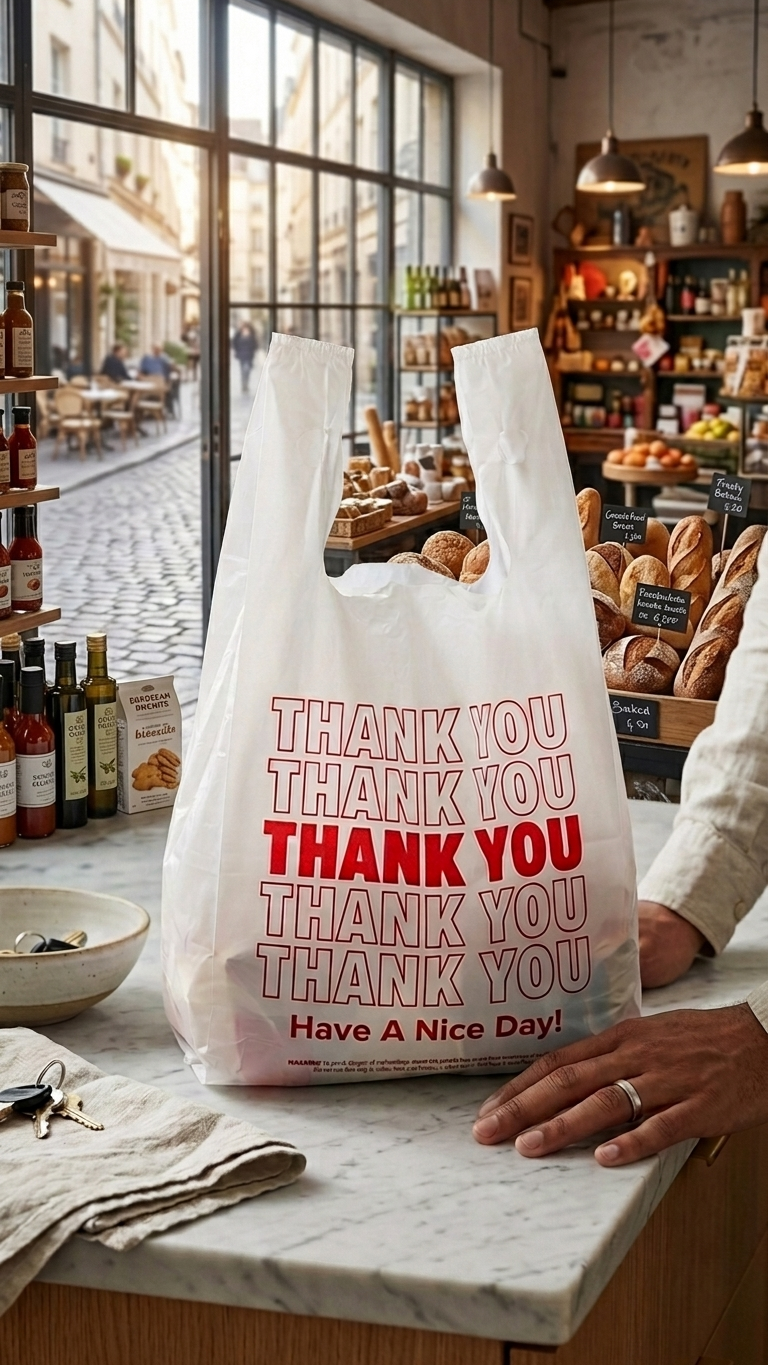Thank You T-Shirt Bag – Small HDPE