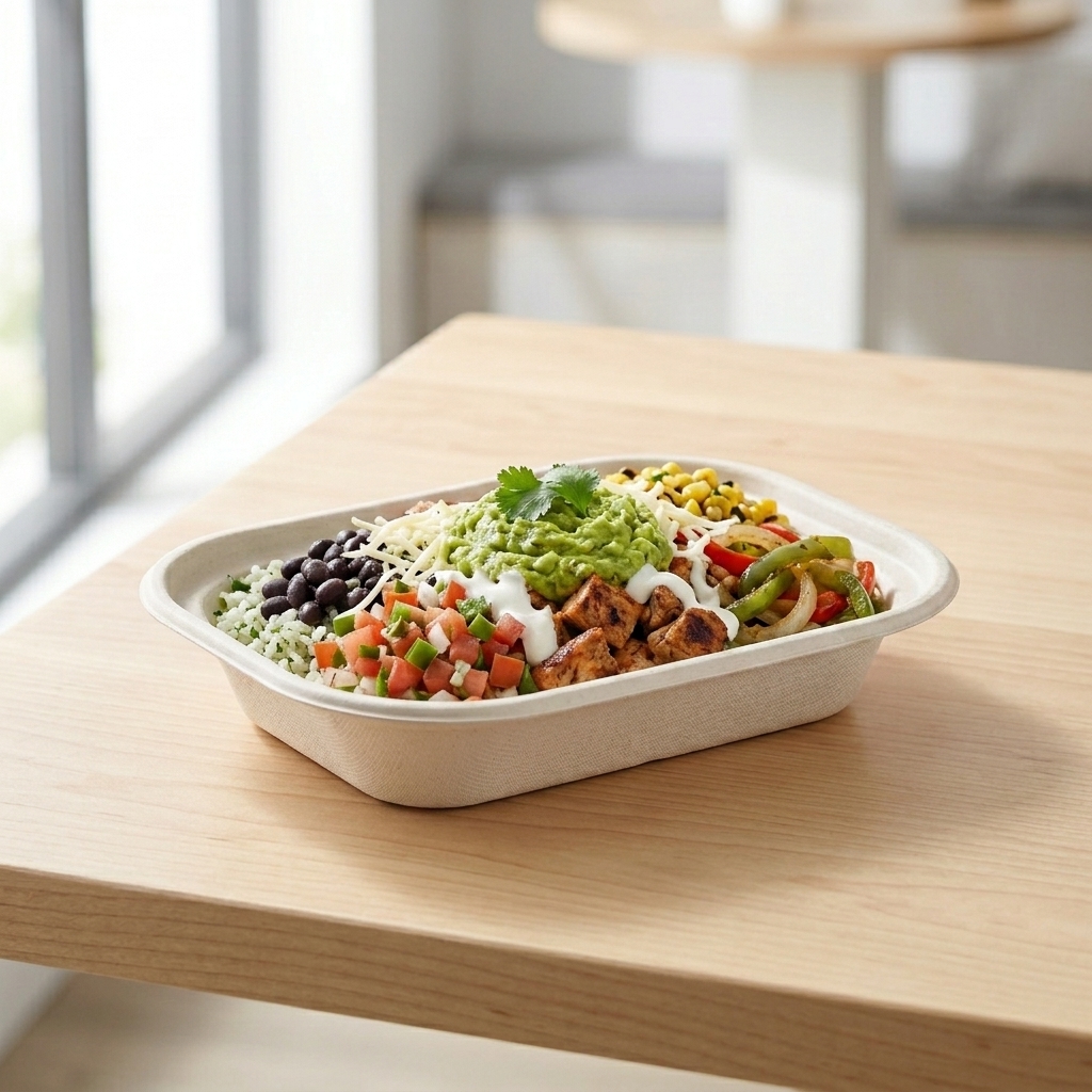 8x6x1.5" (17 oz) Rectangle Fiber Container