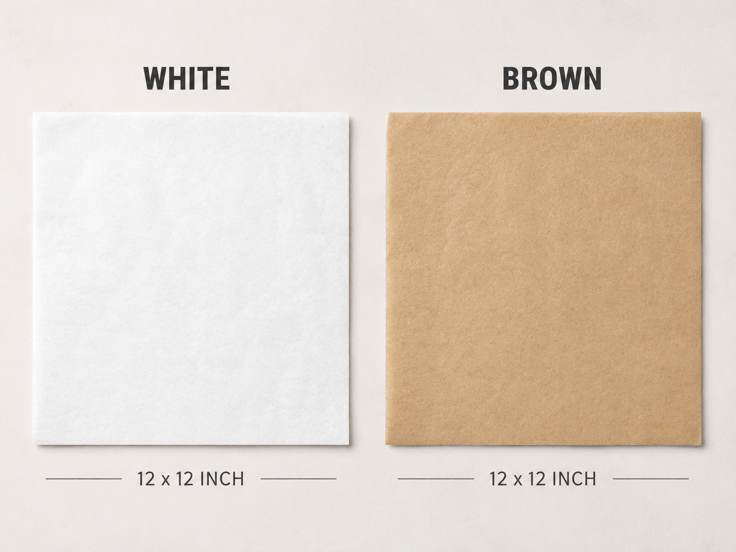 12" × 12" Deli Wrap / Paper Liner Sheets_White