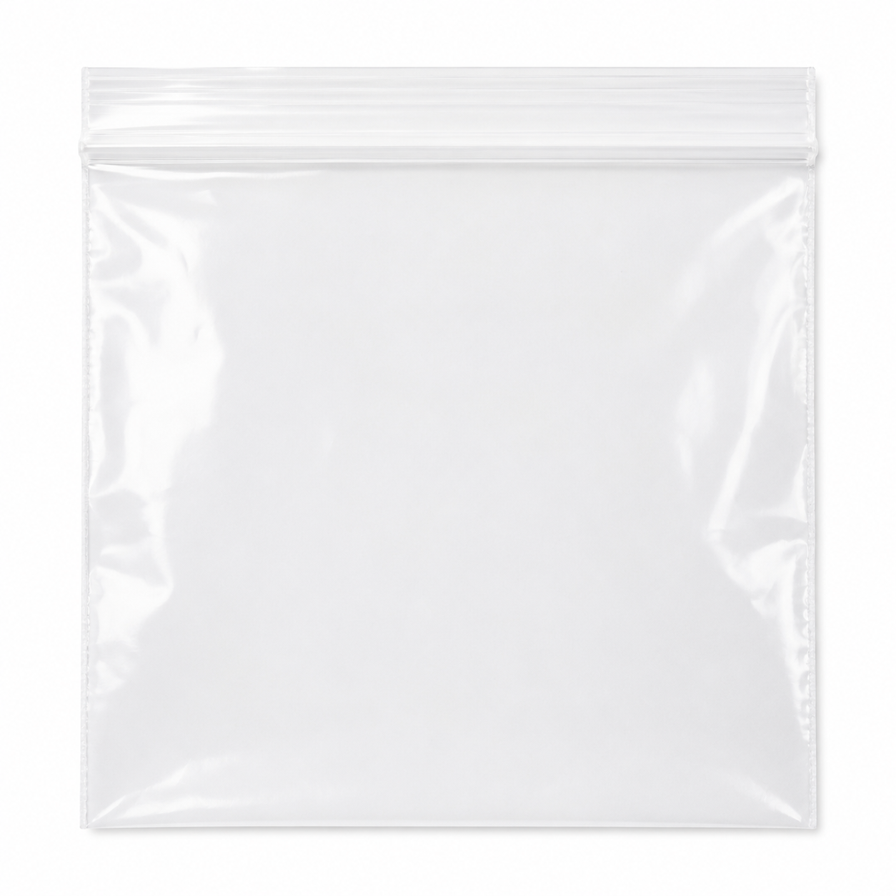 6" × 6" 2 Mil Clear LDPE Zip Top Bag