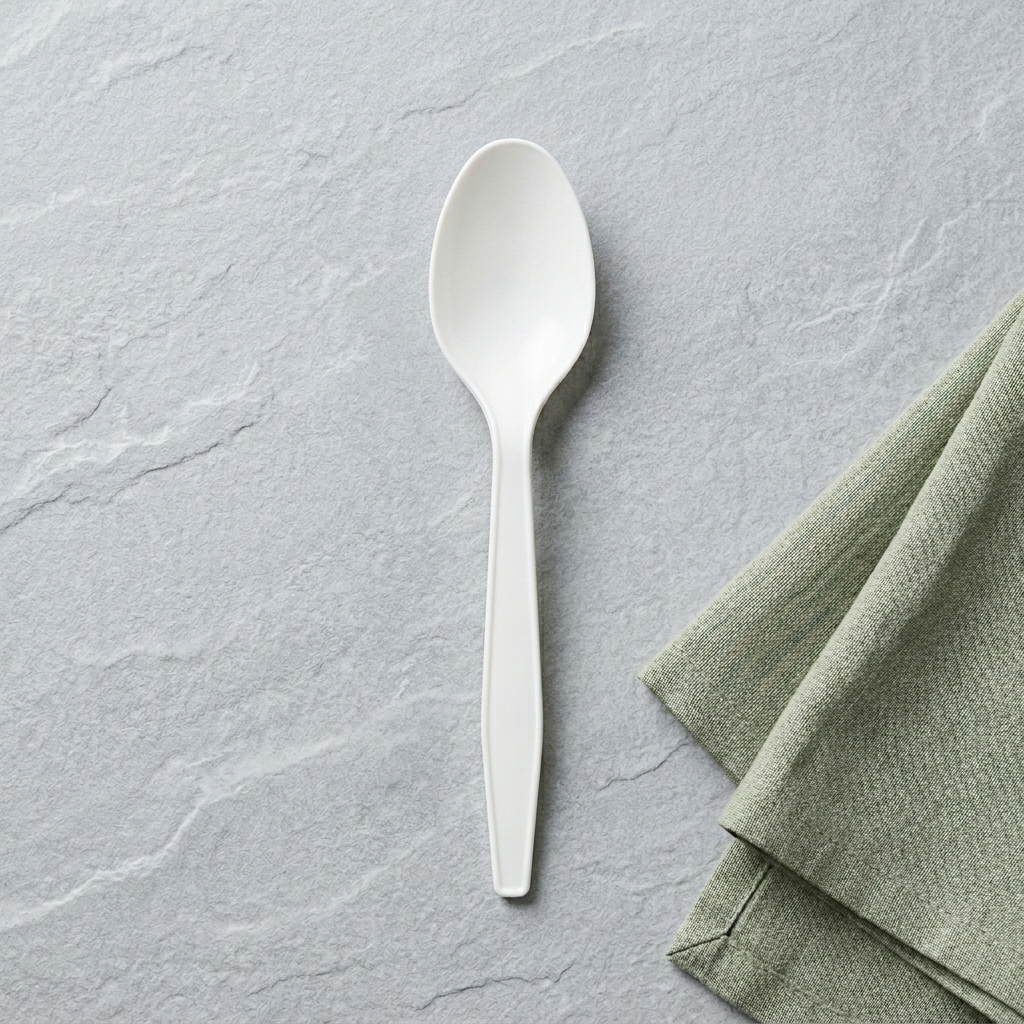 Cutlery Spoons WHITE Heavy Duty