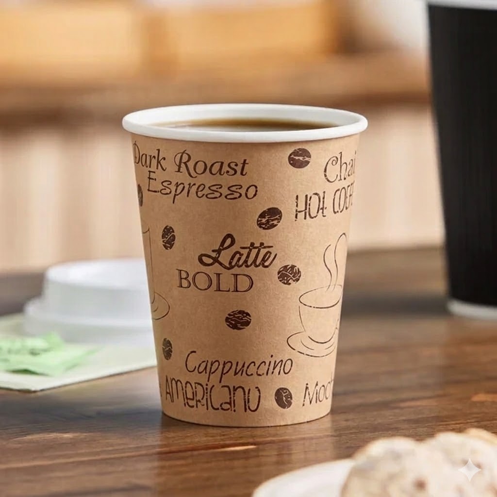 8oz Printed Paper Hot Cups