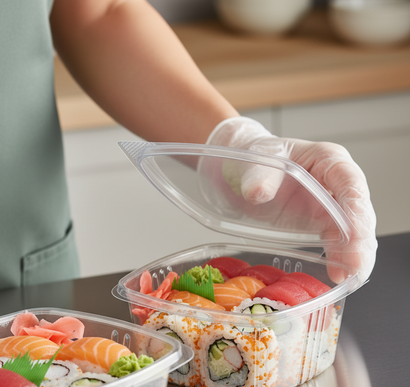 12oz Deli Hinged Containers