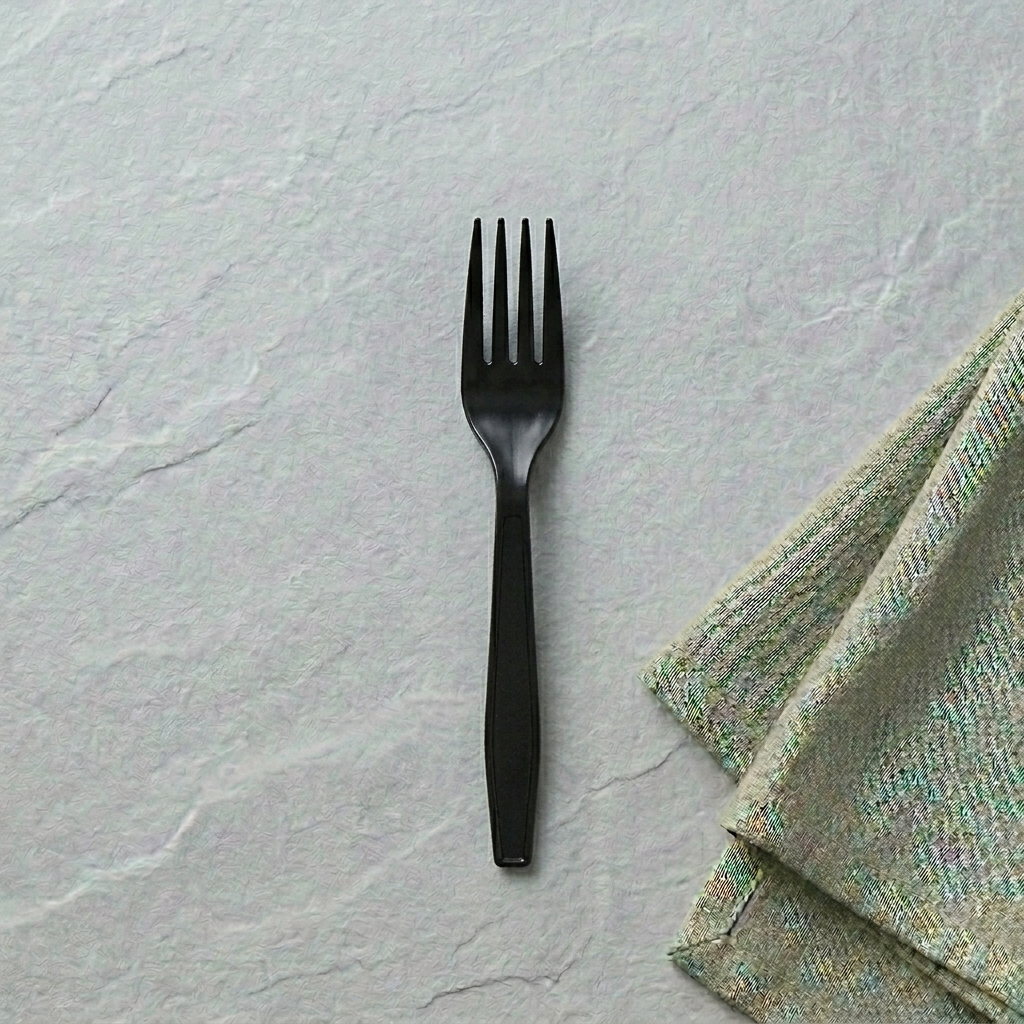 Cutlery Forks BLACK Heavy Duty