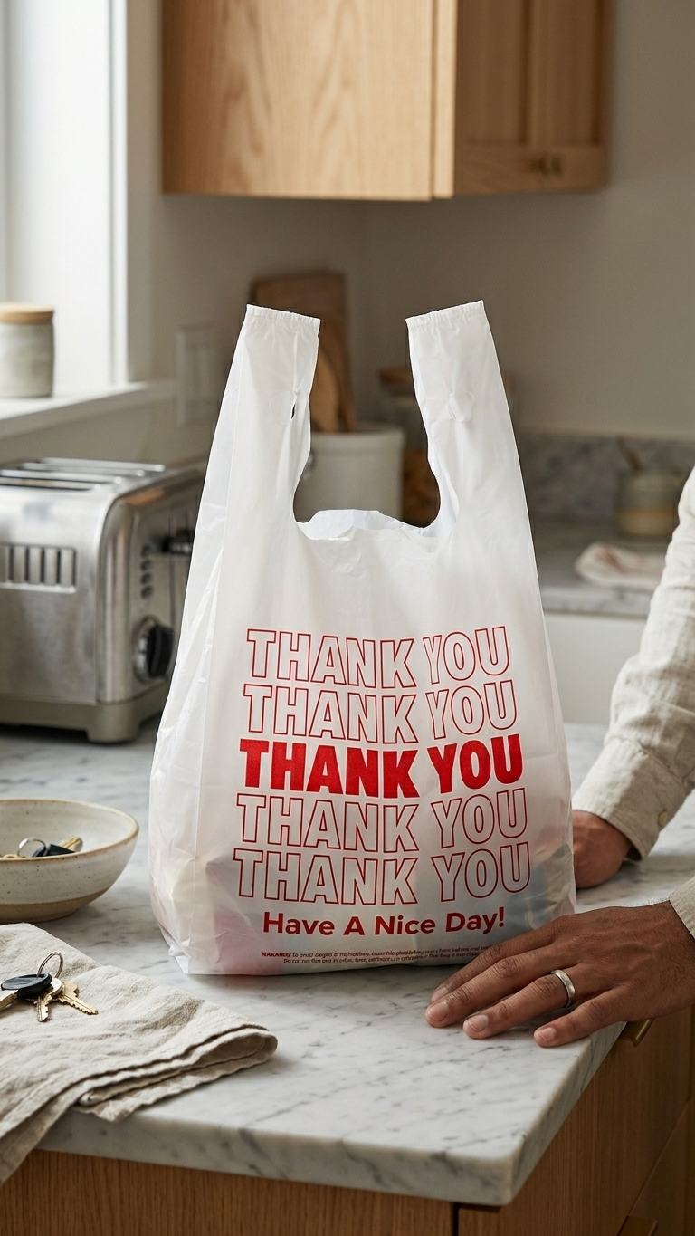 Thank You T-Shirt Bag – Large HDPE
